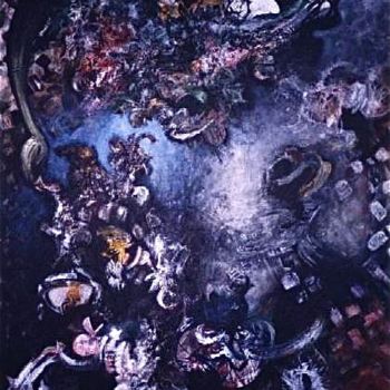 Painting titled "presencia de un ast…" by Marco Figueroa, Original Artwork