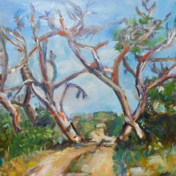 Painting titled "les arbres traverse…" by Marcoh, Original Artwork
