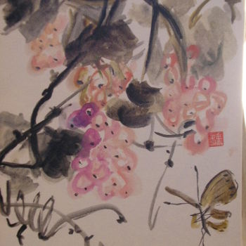 Pintura titulada "Arbre à Papillon" por Marcoh, Obra de arte original