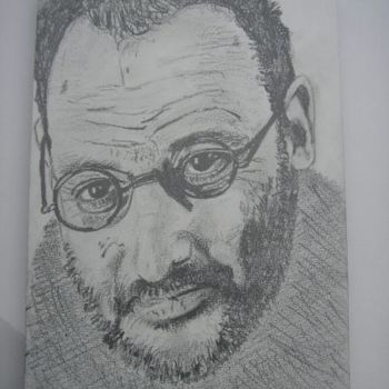 Drawing titled "Jean Réno" by Marcoh, Original Artwork
