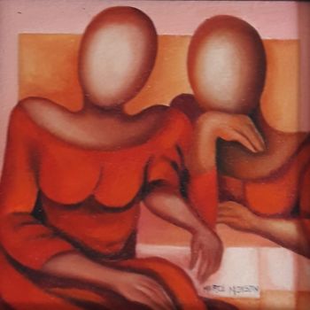 Painting titled "OST 25x25" by Marco Monson, Original Artwork