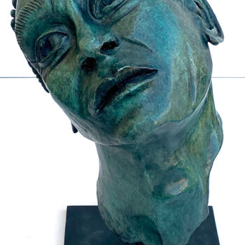 Sculpture intitulée "Le Rêveur 1/8" par Marcos De Oliveira Sousa, Œuvre d'art originale, Bronze