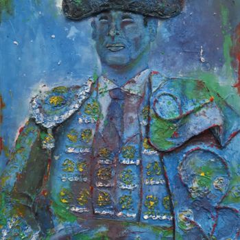 Ζωγραφική με τίτλο "Manzanares" από Marcos Sánchez, Αυθεντικά έργα τέχνης, Ακρυλικό