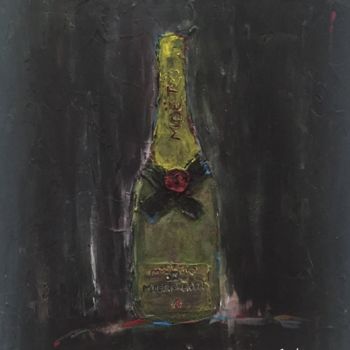 Pintura intitulada "Moët" por Marcos Sánchez, Obras de arte originais, Acrílico