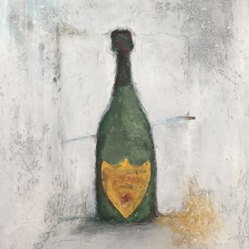 Painting titled "dom perignon" by Marcos Sánchez, Original Artwork, Acrylic