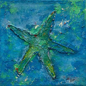 Painting titled "Mediterraneo" by Marcos Sánchez, Original Artwork, Acrylic