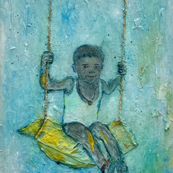 Картина под названием "For every child, jo…" - Marcos Sánchez, Подлинное произведение искусства, Акрил