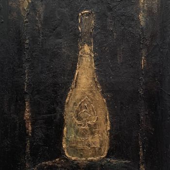 Painting titled "gold" by Marcos Sánchez, Original Artwork, Acrylic