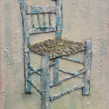 Peinture intitulée "vieja silla" par Marcos Sánchez, Œuvre d'art originale, Acrylique