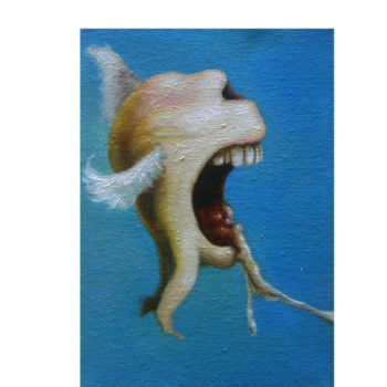 Pintura intitulada "Anjo ?" por Marcos Tedeschi, Obras de arte originais, Óleo