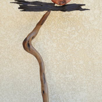 Escultura titulada "Les sublunaires nᵒ…" por Nestor, Obra de arte original, Madera