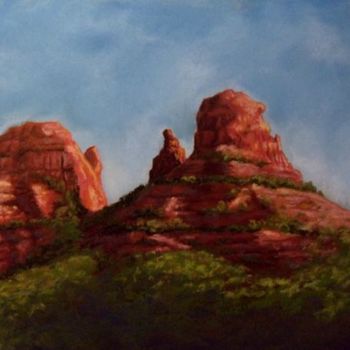 Painting titled "Last Light in Sedona" by Marcus Moller, Original Artwork