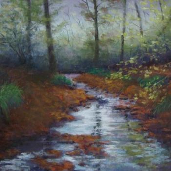 Painting titled "Autumn Retreat" by Marcus Moller, Original Artwork, Oil