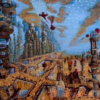 Pintura intitulada "Dradian" por Marek Izydorczyk, Obras de arte originais, Óleo