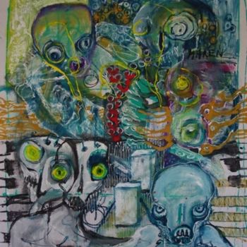 Картина под названием "near death experien…" - Maren, Подлинное произведение искусства