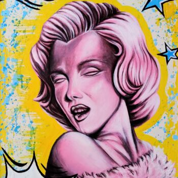 Картина под названием "Marilyn Monroe" - Maretta Elsalieva, Подлинное произведение искусства, Акрил