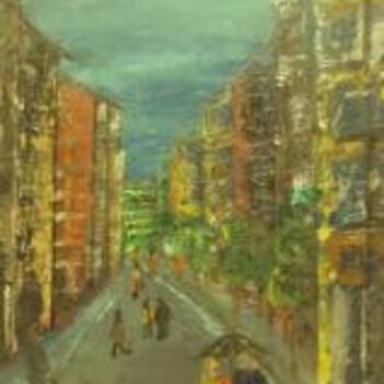 Pintura titulada "Paseando por Oviedo" por Margarita, Obra de arte original