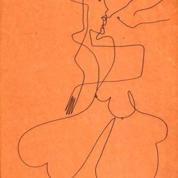 Zeichnungen mit dem Titel "erotyk 4" von Margalit (Malgorzata Krasucka), Original-Kunstwerk