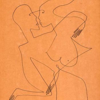 Desenho intitulada "erotyk 7" por Margalit (Malgorzata Krasucka), Obras de arte originais