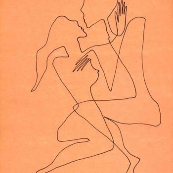 Рисунок под названием "erotyk 9" - Margalit (Malgorzata Krasucka), Подлинное произведение искусства