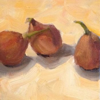 Painting titled "figs oil painting s…" by Margaret Aycock, Original Artwork, Oil