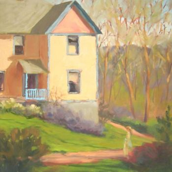 Peinture intitulée "Eureka Springs Home" par Margaret Aycock, Œuvre d'art originale, Huile
