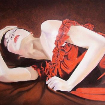 Pintura titulada "Momento Calmo" por Margaret Zita Coughlan, Obra de arte original, Oleo