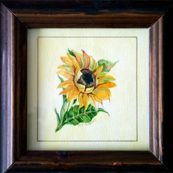 Malerei mit dem Titel "Sun Flower" von Margaret Zita Coughlan, Original-Kunstwerk