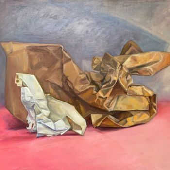 Malerei mit dem Titel "Cranes" von Margarita Ado, Original-Kunstwerk, Öl