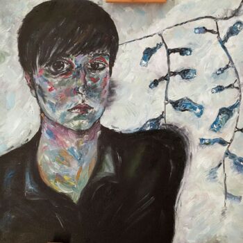 Картина под названием "Portrait with leis" - Margarita Bakhur, Подлинное произведение искусства, Масло