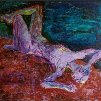 Pittura intitolato "On the Edge" da Margarita Dyushko, Opera d'arte originale, Acrilico Montato su Telaio per barella in leg…