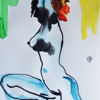 Nude watercolor 0086