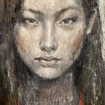 Peinture intitulée "BIRCH #31" par Margarita Ivanova, Œuvre d'art originale, Huile Monté sur Châssis en bois