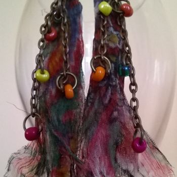 Artcraft titled "Fashion shabby  chi…" by Margarita Kostova, Original Artwork, Earrings