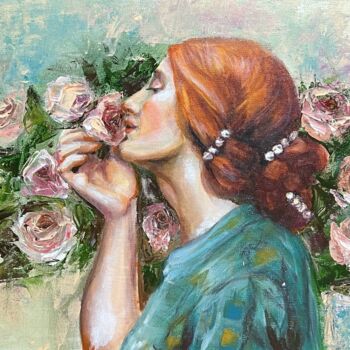 Pittura intitolato "Soul of Rose" da Margarita Pigaeva, Opera d'arte originale, Acrilico