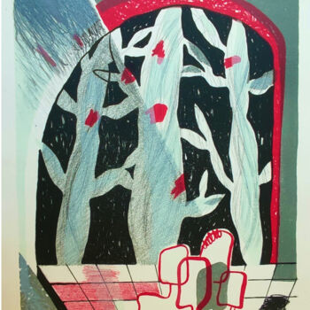 Incisioni, stampe intitolato "Danko - color litho…" da Margarita Suliaeva, Opera d'arte originale, Litografia