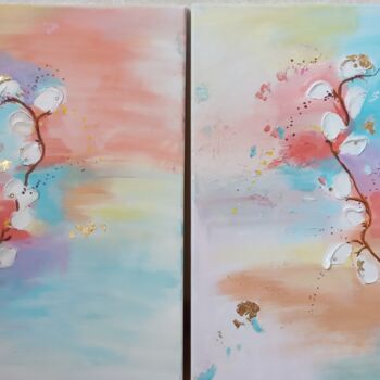 Malerei mit dem Titel "Painting Duo ,Seaso…" von Margarita Glambert, Original-Kunstwerk, Acryl