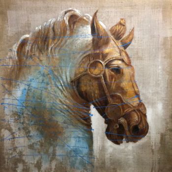 "cavallo di Marco Au…" başlıklı Tablo Margherita Lipinska tarafından, Orijinal sanat, Akrilik