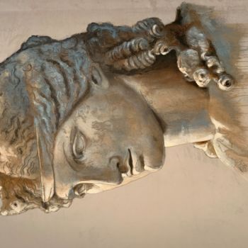 Pittura intitolato "dormiente" da Margherita Lipinska, Opera d'arte originale