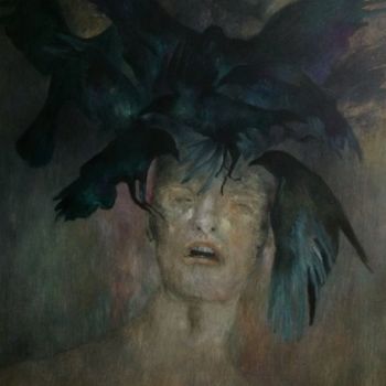 Painting titled "There will be no mo…" by Margo Schopf, Original Artwork, Oil