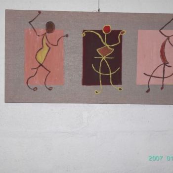 Peinture intitulée "TRIO" par Sandra Cuomo, Œuvre d'art originale