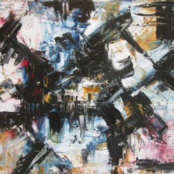 Картина под названием "Broken Arabesques 4…" - Maryse Lapointe, Подлинное произведение искусства, Масло