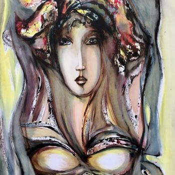 Pintura intitulada "Actress" por Mariam Hambaryan, Obras de arte originais, Óleo