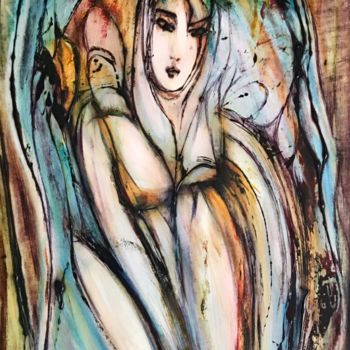 Pittura intitolato "Expectation" da Mariam Hambaryan, Opera d'arte originale, Olio