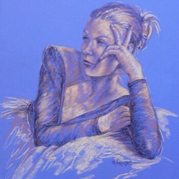 Рисунок под названием "La ballerine" - Marguerite Vanasse (Fleur'Art Maggie), Подлинное произведение искусства, Другой