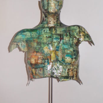 雕塑 标题为“Lili” 由Mari-Naïg Pouliquen, 原创艺术品, 混合媒体