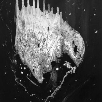 Schilderij getiteld "N3 – Heart" door Mari Skakun, Origineel Kunstwerk, Acryl Gemonteerd op Aluminium