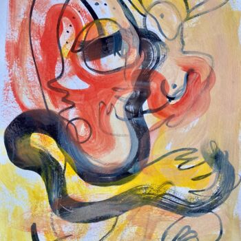 Pintura intitulada "La danse" por Mari Skakun, Obras de arte originais, Acrílico