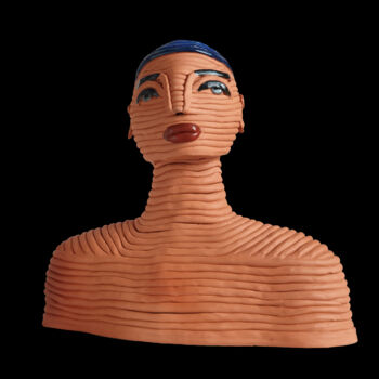 Escultura intitulada "Sculpture "Arroganc…" por Maria Avonavi, Obras de arte originais, Cerâmica