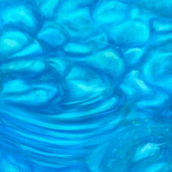 Peinture intitulée "The underwater world" par Maria Bobrovskaya, Œuvre d'art originale, Huile